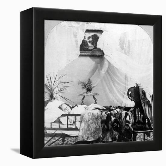 Her Guardian Angel-null-Framed Premier Image Canvas