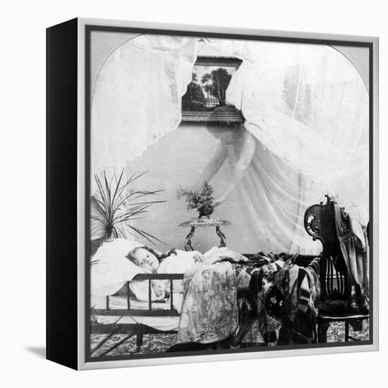 Her Guardian Angel-null-Framed Premier Image Canvas