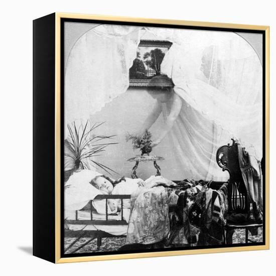 Her Guardian Angel-null-Framed Premier Image Canvas