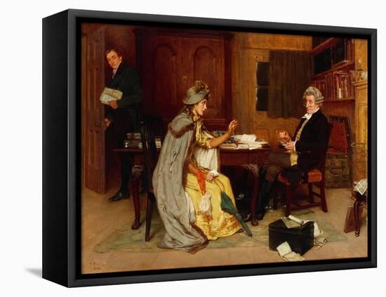 Her Lawyer, 1892-Frank Dadd-Framed Premier Image Canvas