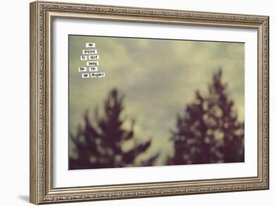 Her Life-Vintage Skies-Framed Giclee Print