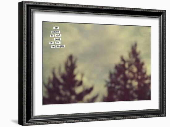 Her Life-Vintage Skies-Framed Giclee Print