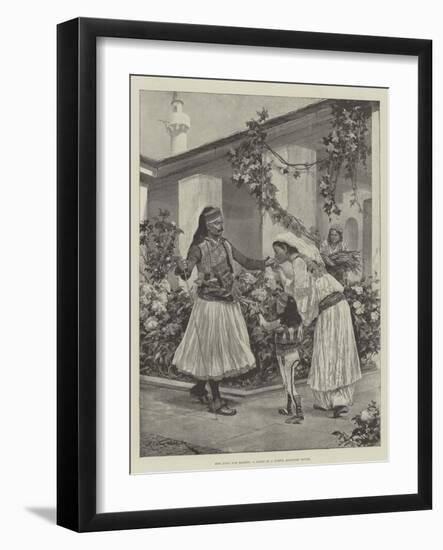 Her Lord and Master, a Scene in a North Albanian House-Richard Caton Woodville II-Framed Giclee Print