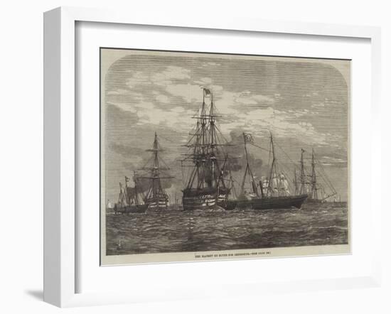 Her Majesty En Route for Cherbourg-null-Framed Giclee Print