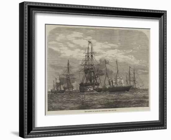 Her Majesty En Route for Cherbourg-null-Framed Giclee Print
