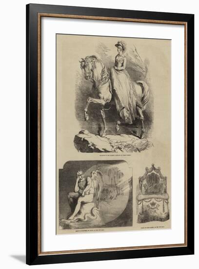 Her Majesty in the City of London-null-Framed Giclee Print