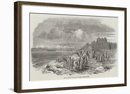 Her Majesty, in The Fairy, Passing Southsea Castle-null-Framed Giclee Print