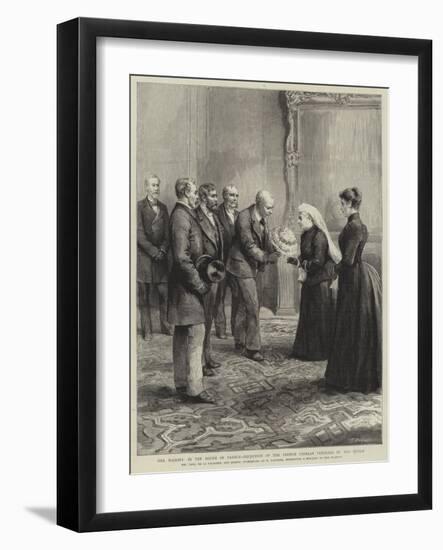 Her Majesty in the South of France, Reception of the French Crimean Veterans by the Queen-Godefroy Durand-Framed Giclee Print