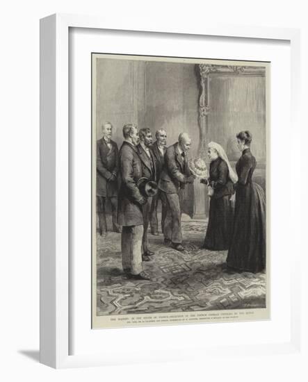 Her Majesty in the South of France, Reception of the French Crimean Veterans by the Queen-Godefroy Durand-Framed Giclee Print