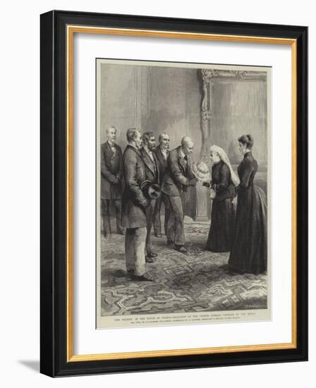 Her Majesty in the South of France, Reception of the French Crimean Veterans by the Queen-Godefroy Durand-Framed Giclee Print