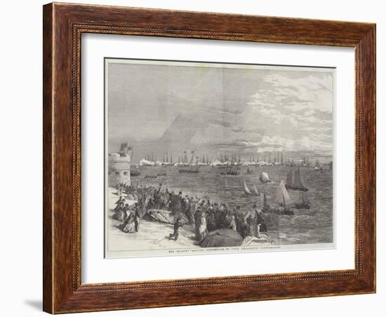 Her Majesty Leaving Portsmouth to Visit the Baltic Fleet-null-Framed Giclee Print