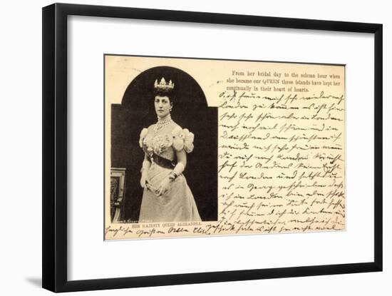 Her Majesty Queen Alexandra of Denmark, Crown-null-Framed Giclee Print