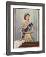 'Her Majesty Queen Elizabeth II', c1953-Unknown-Framed Giclee Print