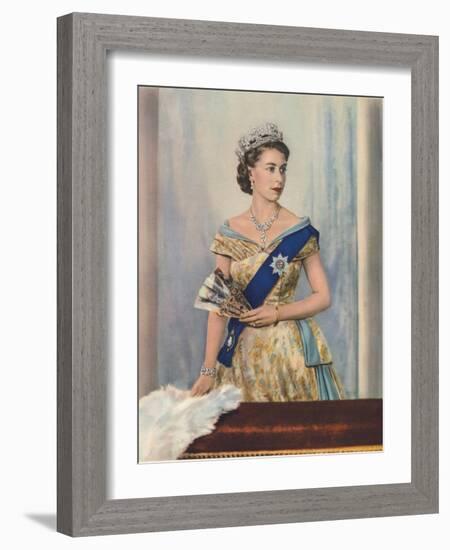 'Her Majesty Queen Elizabeth II', c1953-Unknown-Framed Giclee Print