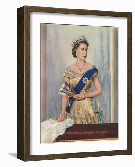 'Her Majesty Queen Elizabeth II', c1953-Unknown-Framed Giclee Print