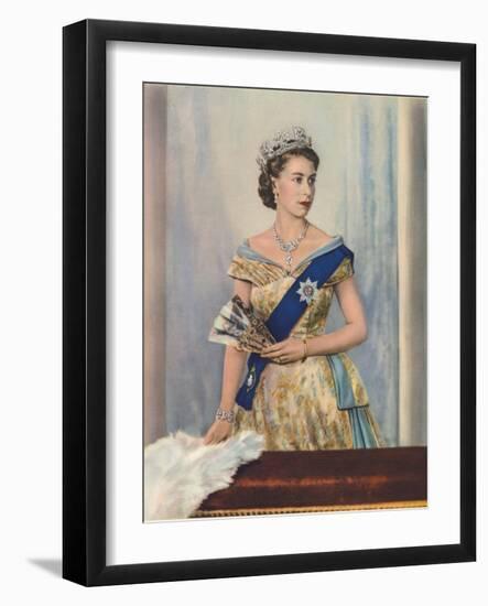 'Her Majesty Queen Elizabeth II', c1953-Unknown-Framed Giclee Print