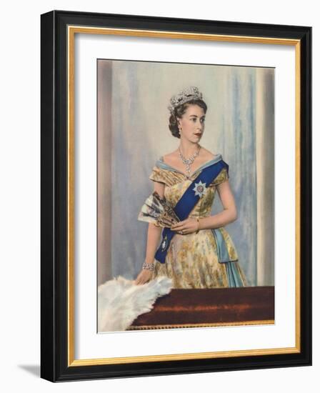 'Her Majesty Queen Elizabeth II', c1953-Unknown-Framed Giclee Print