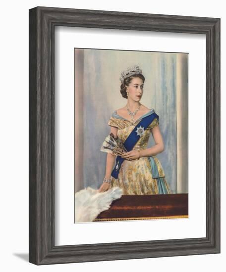 'Her Majesty Queen Elizabeth II', c1953-Unknown-Framed Giclee Print