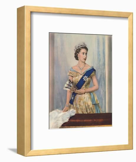 'Her Majesty Queen Elizabeth II', c1953-Unknown-Framed Giclee Print