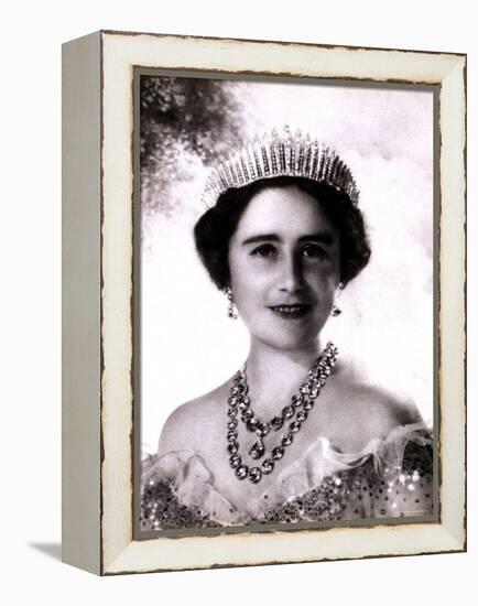 Her Majesty Queen Elizabeth, the Queen Mother, in Tiara and Gown, 4 August 1900 - 30 March 2002-Cecil Beaton-Framed Premier Image Canvas