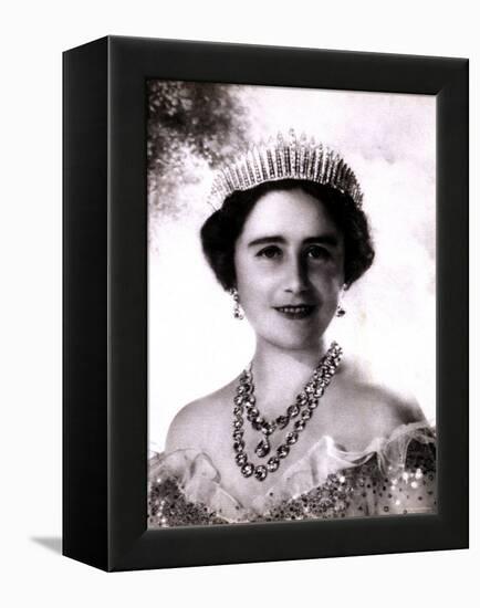 Her Majesty Queen Elizabeth, the Queen Mother, in Tiara and Gown, 4 August 1900 - 30 March 2002-Cecil Beaton-Framed Premier Image Canvas