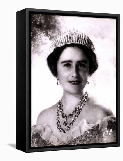 Her Majesty Queen Elizabeth, the Queen Mother, in Tiara and Gown, 4 August 1900 - 30 March 2002-Cecil Beaton-Framed Premier Image Canvas