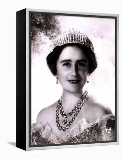 Her Majesty Queen Elizabeth, the Queen Mother, in Tiara and Gown, 4 August 1900 - 30 March 2002-Cecil Beaton-Framed Premier Image Canvas