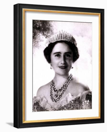 Her Majesty Queen Elizabeth, the Queen Mother, in Tiara and Gown, 4 August 1900 - 30 March 2002-Cecil Beaton-Framed Photographic Print