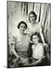 Her Majesty Queen Elizabeth the Queen Mother, Princess Elizabeth and Princess Margaret-Cecil Beaton-Mounted Photographic Print