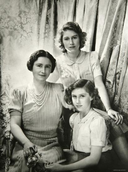 Her Majesty Queen Elizabeth The Queen Mother Princess Elizabeth And Princess Margaret Photographic Print Cecil Beaton Art Com