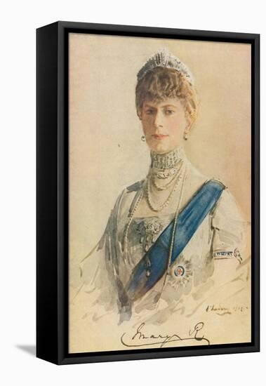 Her Majesty Queen Mary, 1913-John Lavery-Framed Premier Image Canvas