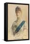 Her Majesty Queen Mary, 1913-John Lavery-Framed Premier Image Canvas