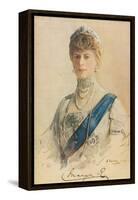 Her Majesty Queen Mary, 1913-John Lavery-Framed Premier Image Canvas