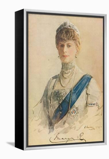 Her Majesty Queen Mary, 1913-John Lavery-Framed Premier Image Canvas