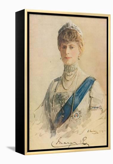 Her Majesty Queen Mary, 1913-John Lavery-Framed Premier Image Canvas