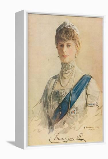 Her Majesty Queen Mary, 1913-John Lavery-Framed Premier Image Canvas