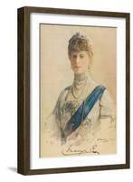 Her Majesty Queen Mary, 1913-John Lavery-Framed Giclee Print