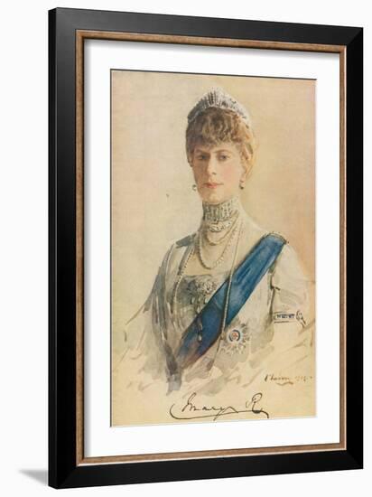 Her Majesty Queen Mary, 1913-John Lavery-Framed Giclee Print