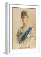 Her Majesty Queen Mary, 1913-John Lavery-Framed Giclee Print