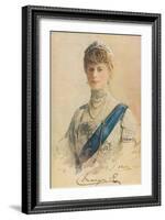 Her Majesty Queen Mary, 1913-John Lavery-Framed Giclee Print