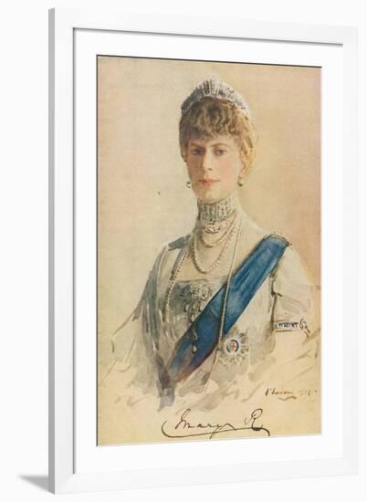 Her Majesty Queen Mary, 1913-John Lavery-Framed Giclee Print