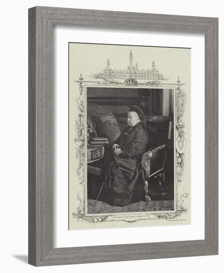 Her Majesty Queen Victoria, Empress of India-null-Framed Giclee Print