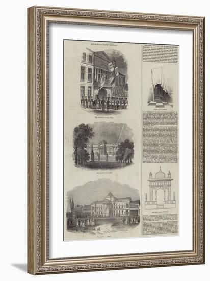 Her Majesty's Belgian Excursion-null-Framed Giclee Print