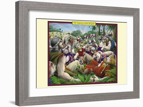 Her Majesty's Canine Brigade-Richard Kelly-Framed Art Print