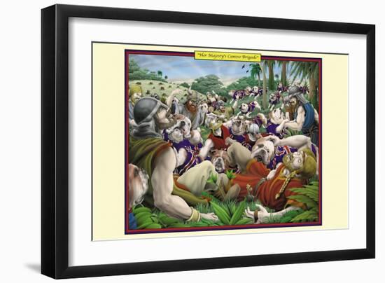 Her Majesty's Canine Brigade-Richard Kelly-Framed Art Print