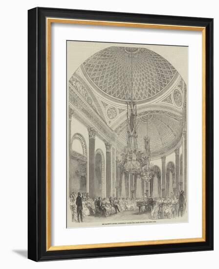 Her Majesty's Concert, Buckingham Palace, the Grand Saloon-null-Framed Giclee Print