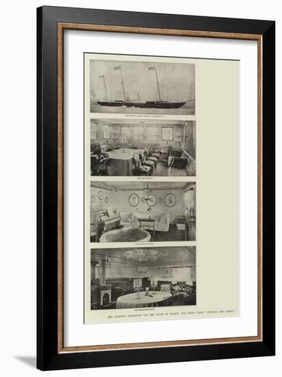 Her Majesty's Departure for the South of France, the Royal Yacht Victoria and Albert-null-Framed Giclee Print