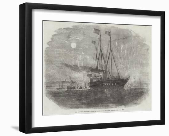 Her Majesty's Departure, the Royal Yacht Leaving Boulogne Harbour-null-Framed Giclee Print