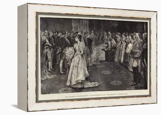 Her Majesty's Drawing-Room at Buckingham Palace, the Moment of Presentation-William Hatherell-Framed Premier Image Canvas