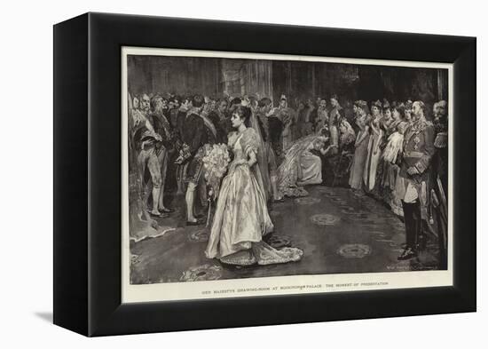 Her Majesty's Drawing-Room at Buckingham Palace, the Moment of Presentation-William Hatherell-Framed Premier Image Canvas